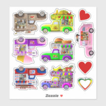 Set de stickers de Food Trucks