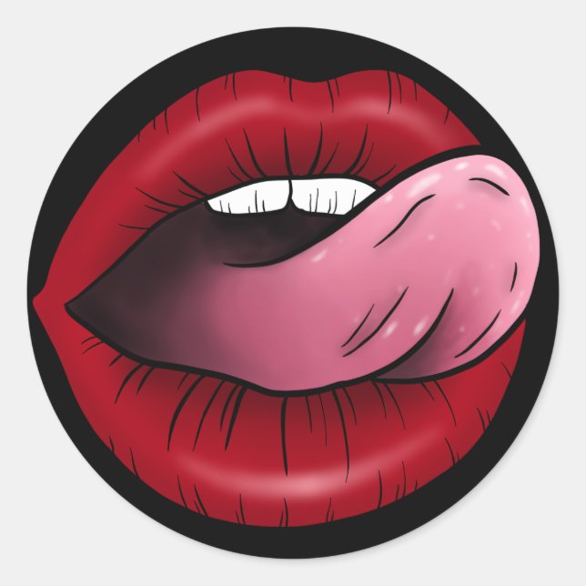 Pegatina Sexy Lips (Anverso)