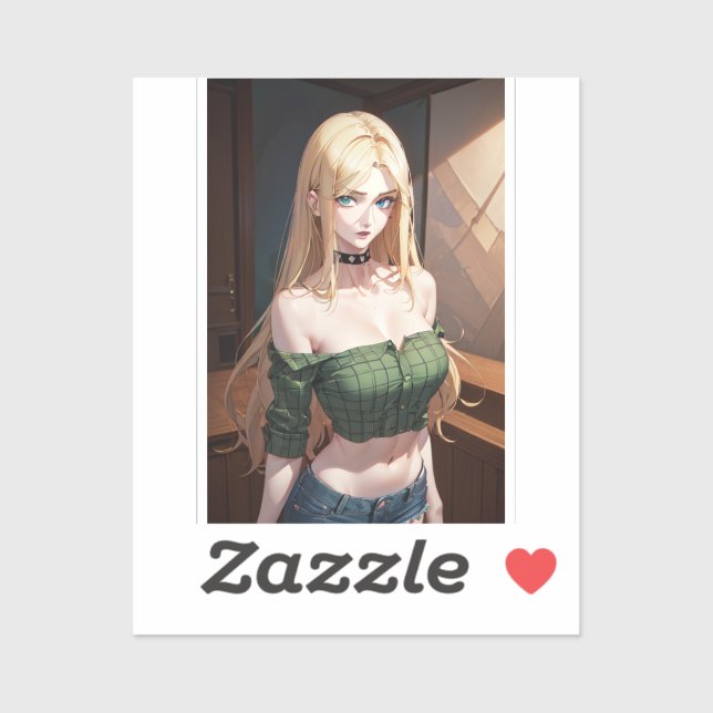 Pegatina Sexy Village Chica (Hoja)