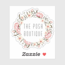 Pegatina Shabby Chic Rosas Florales Rosa