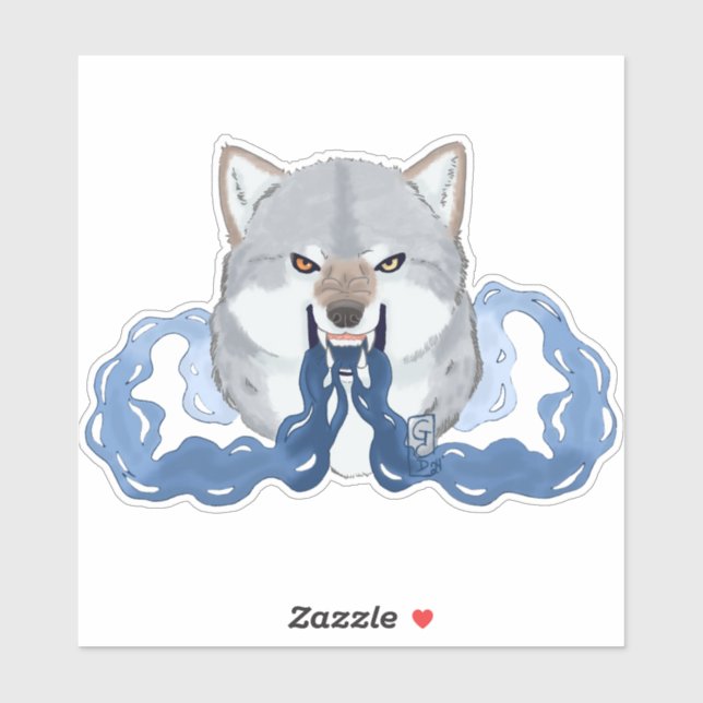 Pegatina Shadow Wolf OC (Hoja)