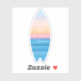 Pegatina Shaka Hand Rótulo San Diego Sunset Surf