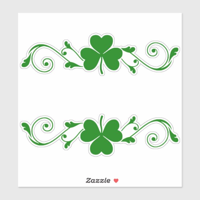 Pegatina Shamrock Garlands (Hoja)