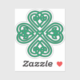 Pegatina Shamrock Green Celtic Lucky Clover