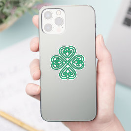 Pegatina Shamrock Green Celtic Lucky Clover