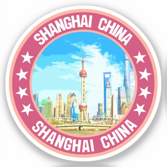 Pegatina Shangai (Anverso)