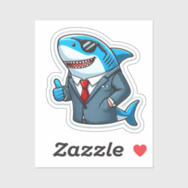 Pegatina Shark Drawing: Deep Water Sticker #1