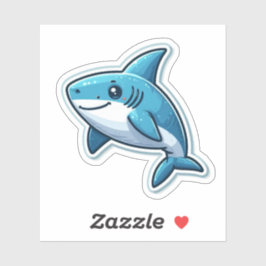 Pegatina Shark Drawing: Deep Water Sticker #11