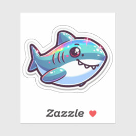 Pegatina Shark Drawing: Deep Water Sticker #12