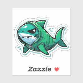 Pegatina Shark Drawing: Deep Water Sticker #5