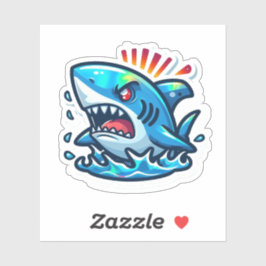 Pegatina Shark Drawing: Deep Water Stickers #15