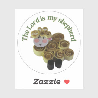Pegatina Sheep christian message