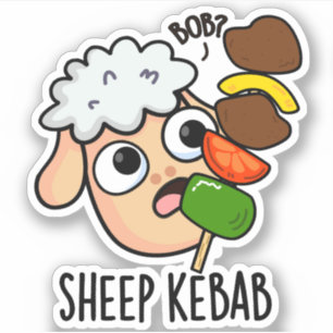 Pegatina Sheep Kebab Funny Shish Kebab Pun