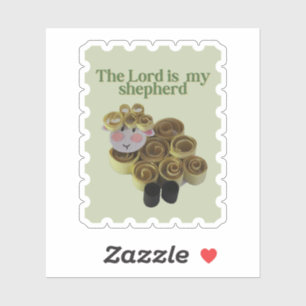 Pegatina Sheep stamp sticker christian