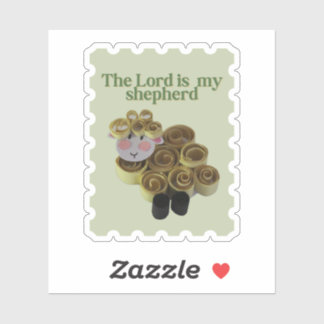 Pegatina Sheep stamp sticker christian