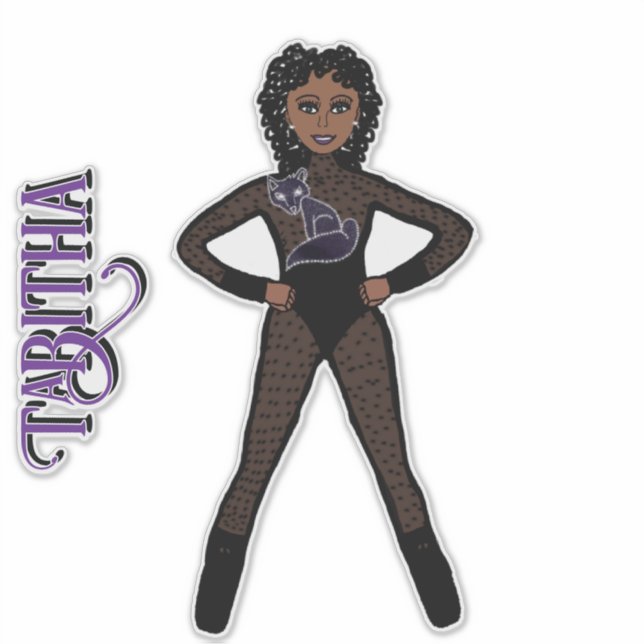 Pegatina Sheer Black Spark Dancer #1 (Anverso)