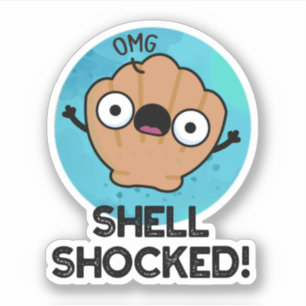 Pegatina Shell impactó a Funny Seashell Pun