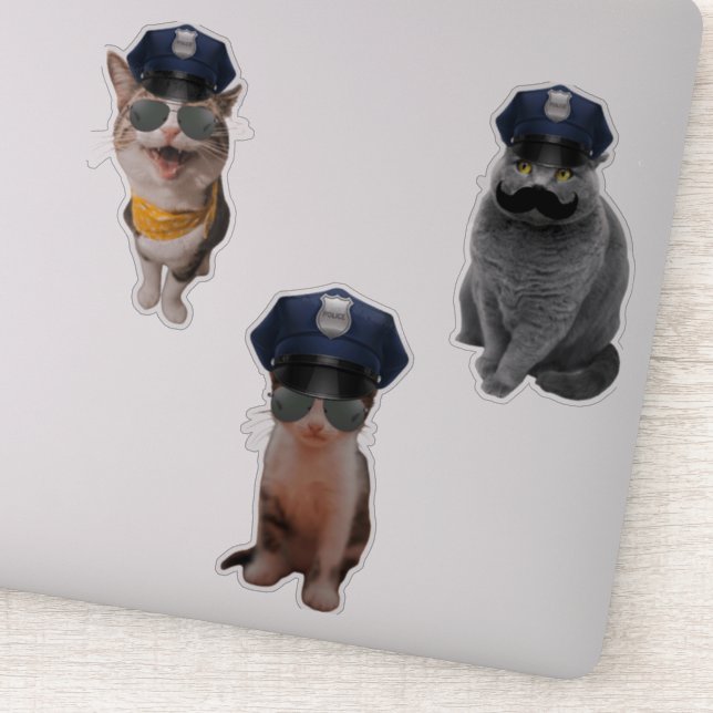 Pegatina Sheriff Cat (Detalle)