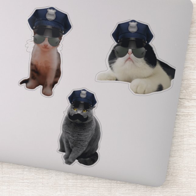 Pegatina Sheriff Cat (Detalle)