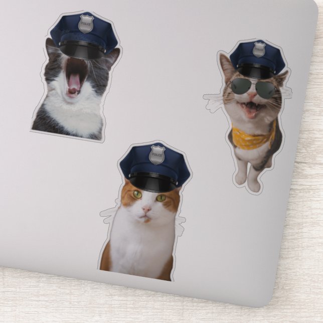 Pegatina Sheriff Cat (Detalle)