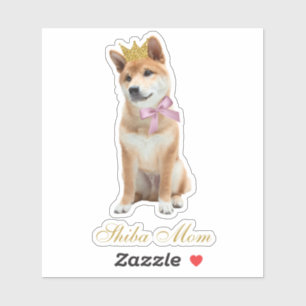 Pegatina Shiba Mom