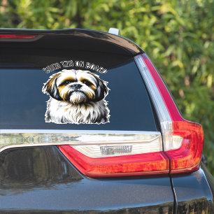Pegatina Shih Tzu a bordo