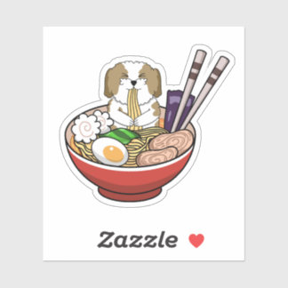 Pegatina Shih Tzu Ramen Design