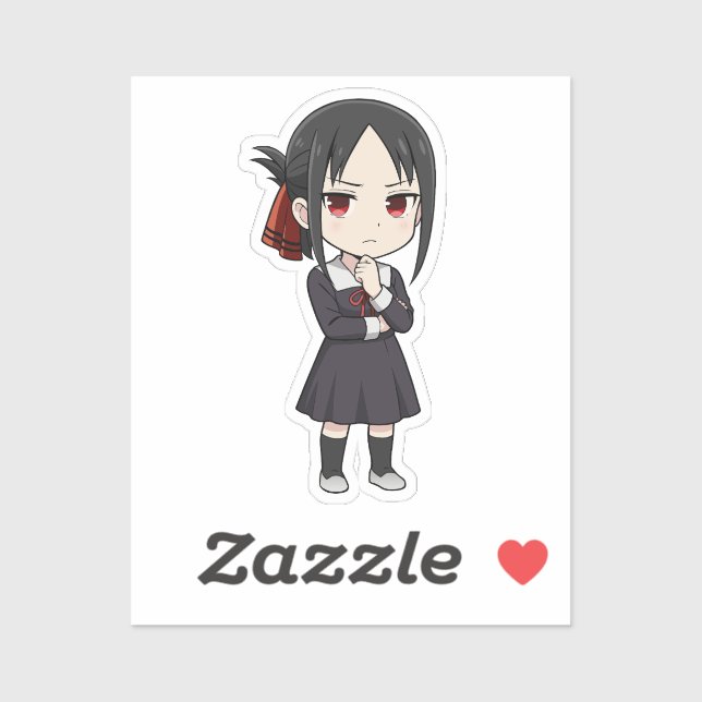 Pegatina Shinomiya Kaguya Chibi Love War Art (Hoja)
