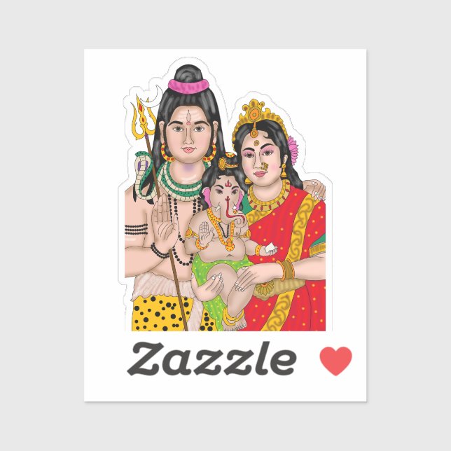 Pegatina Shiva’s Family Sticker (Hoja)