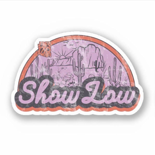 Pegatina Show Low, Arizona  (Anverso)