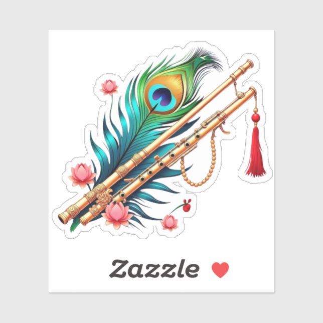 Pegatina Shree Krishna Janmashtami (Hoja)