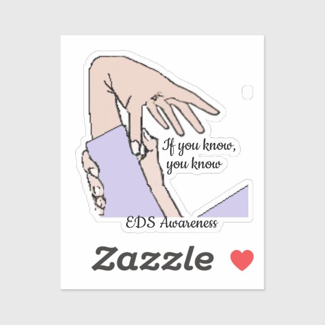 Pegatina Si lo sabes, lo sabes. Conciencia EDS, cantante de (Hoja)