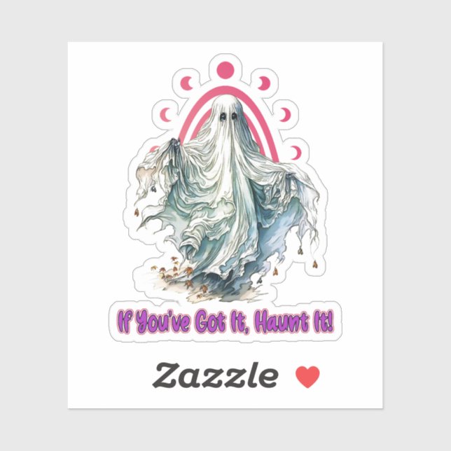 Pegatina Si lo tienes, lo atormentas - Halloween (Hoja)