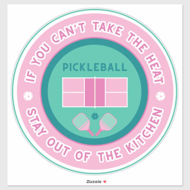 Pegatina Si no puedes tomar el calor - rosa y de la menta X (Hoja)