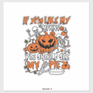 Pegatina Si Te Gustan Las Calabazas Payaso De Halloween Tar