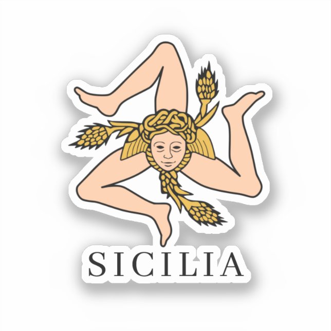 Pegatina Sicilia (Anverso)