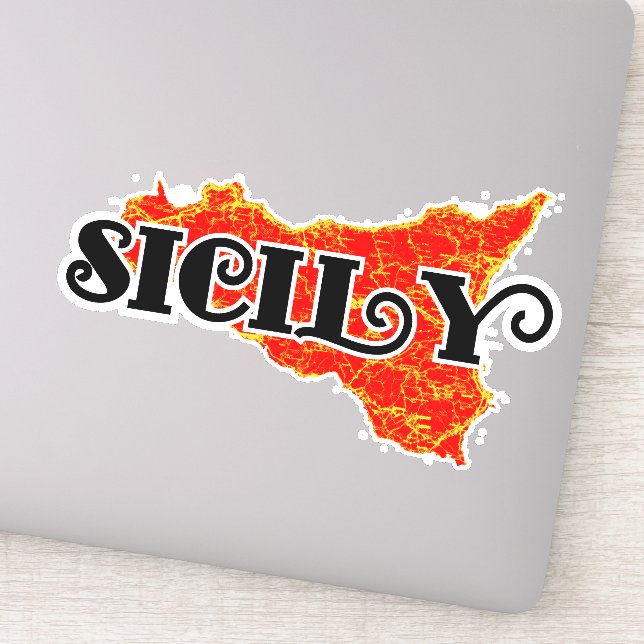 Pegatina Sicilia (Detalle)