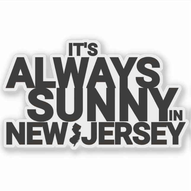 PEGATINA SIEMPRE HAY SOL EN NUEVA JERSEY (Anverso)