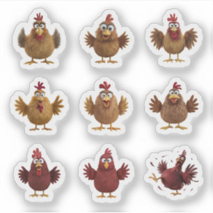 Pegatina Siempre hay uno... ¡Pollos!