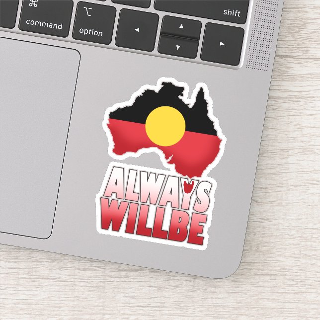 Pegatina Siempre serán tierras aborígenes, Australia (Detalle)