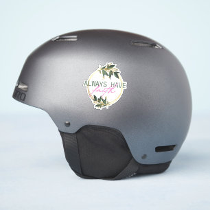 Pegatina Siempre Tener Cita De Fe Con Un Diseño Floral