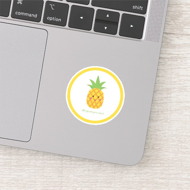 Pegatina Siempre Usa Tu Corona Pineapple (Detalle)