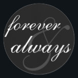 Pegatina - Siempre y siempre<br><div class="desc">La manera perfecta de sellar invitaciones de boda o cartas de amor.</div>