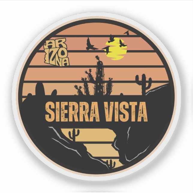 Pegatina Sierra Vista, Arizona (Anverso)