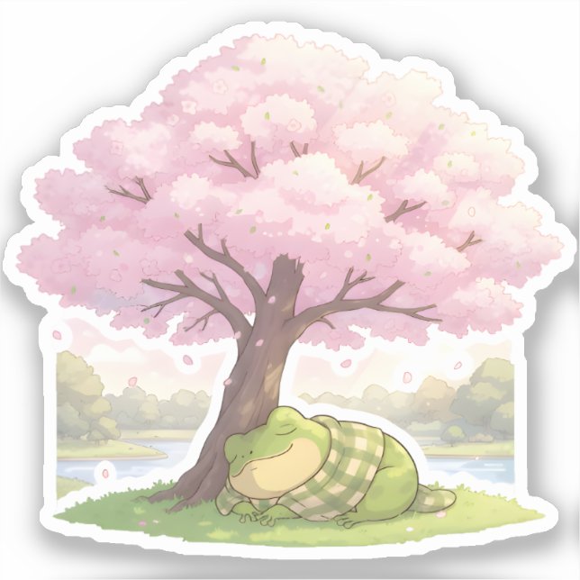 Pegatina Siesta de Flor (Anverso)