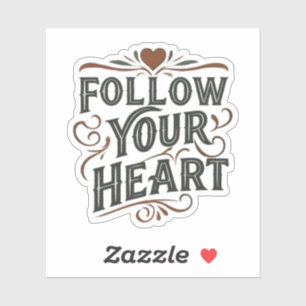 PEGATINA SIGA SU CORAZÓN