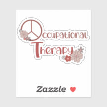 Signo de paz de la terapia ocupacional divertido F