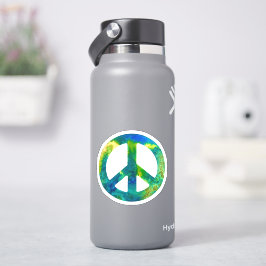 Pegatina Signo de paz verde del mar