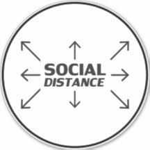 Signo del círculo de la tipografía moderna a dista