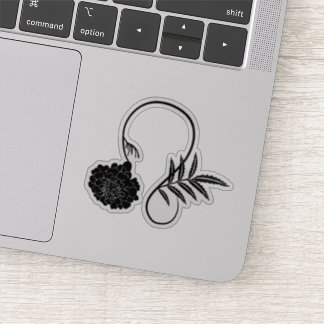 Pegatina Signo floral Leo astrología zodiac